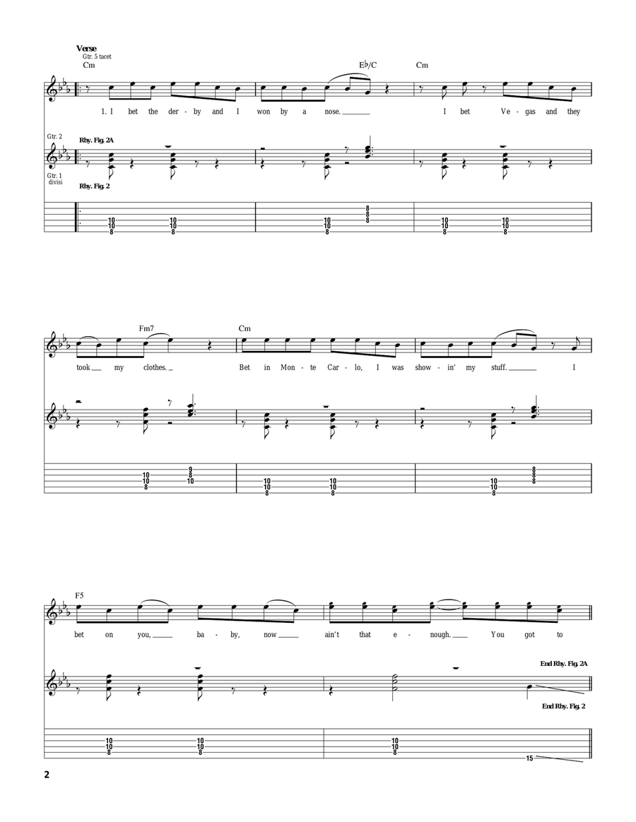 Give It Up Give It Up Acoustic Guitar scores gallery preview page 2