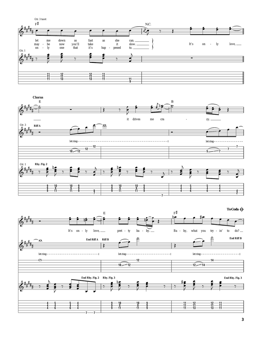 It's Only Love It's Only Love Acoustic Guitar scores gallery preview page 3
