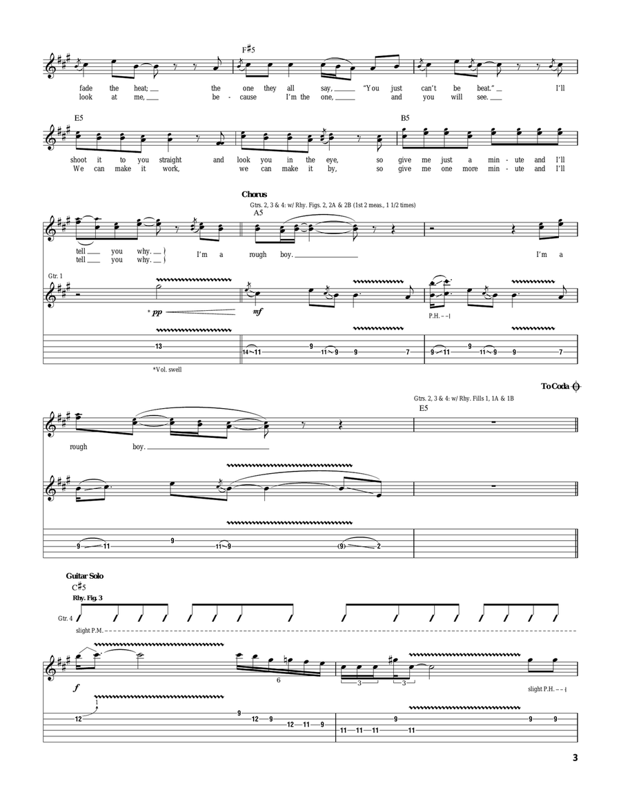 Rough Boy Rough Boy Acoustic Guitar scores gallery preview page 3