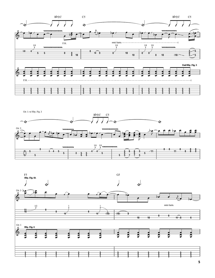 Gimme All Your Lovin' Gimme All Your Lovin' Acoustic Guitar scores gallery preview page 5