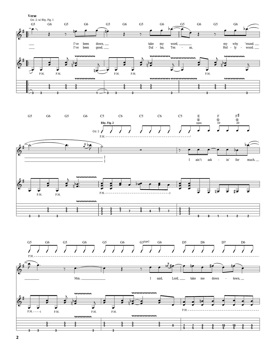 Tush Tush Acoustic Guitar scores gallery preview page 2