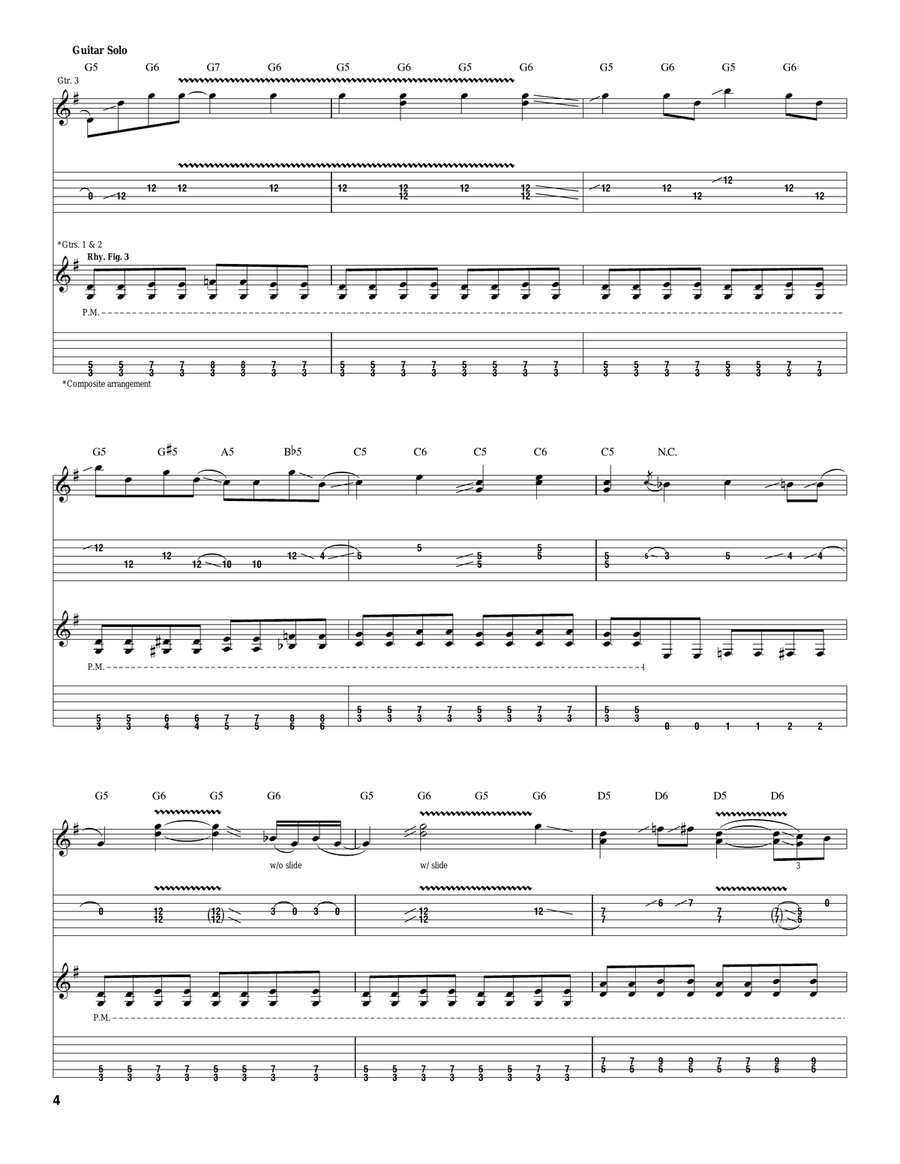 Tush Tush Acoustic Guitar scores gallery preview page 4