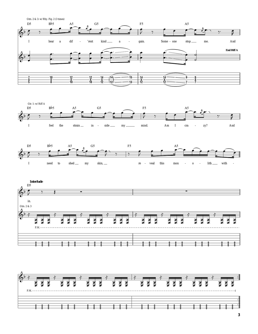 Monolith Monolith Electric Guitar scores gallery preview page 3