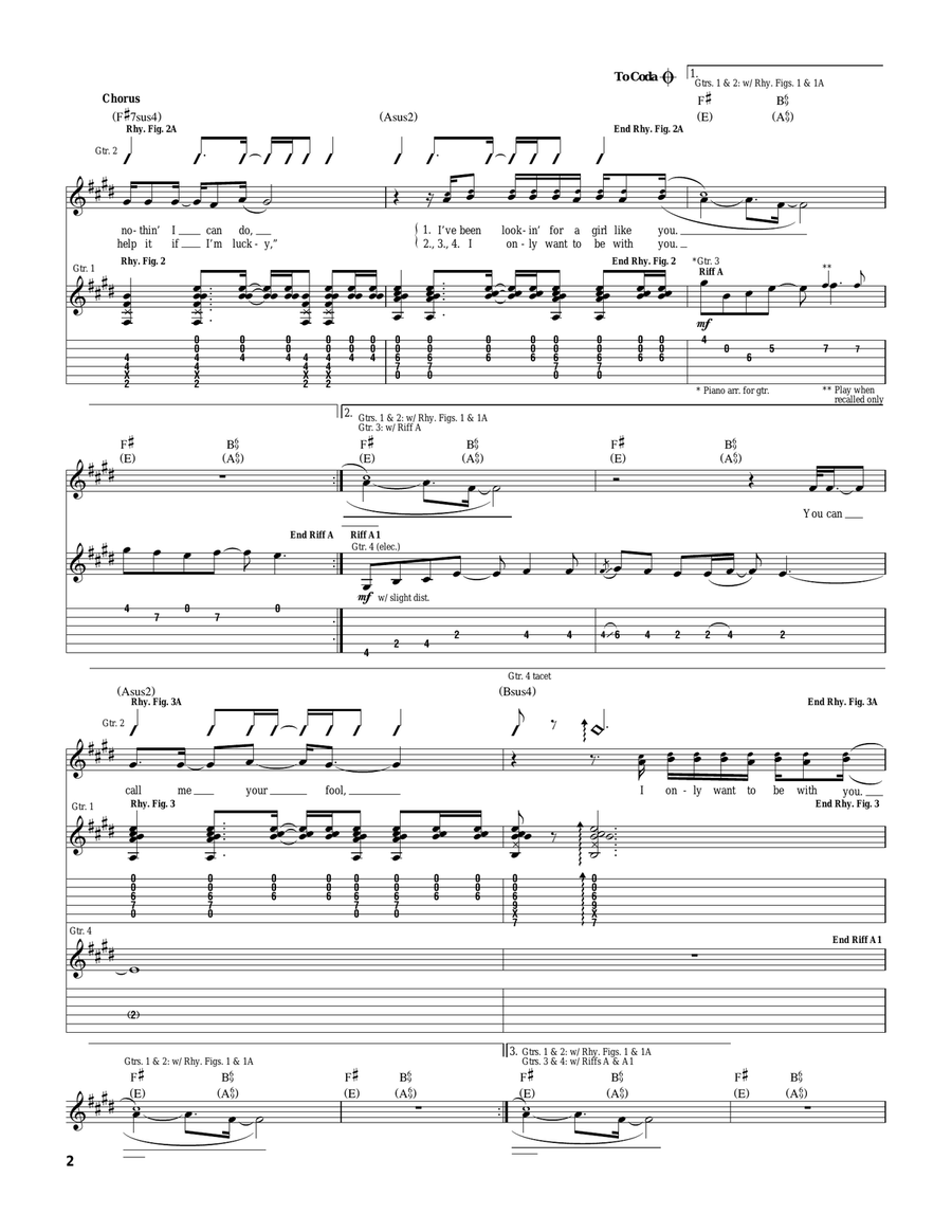 Only Wanna Be With You Only Wanna Be With You Acoustic Guitar scores gallery preview page 2