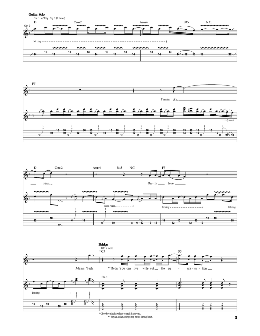 It's Only Love It's Only Love Acoustic Guitar scores gallery preview page 3