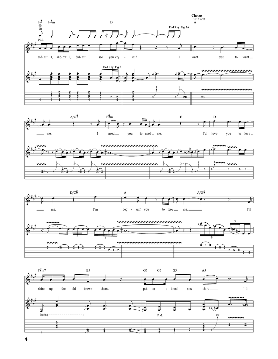 I Want You To Want Me (Live) Acoustic Guitar scores gallery preview page 4