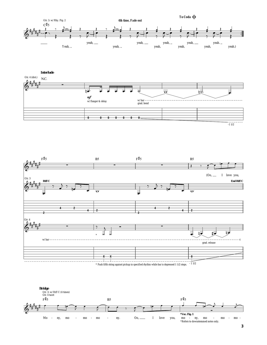 Mony, Mony Mony, Mony Acoustic Guitar scores gallery preview page 3