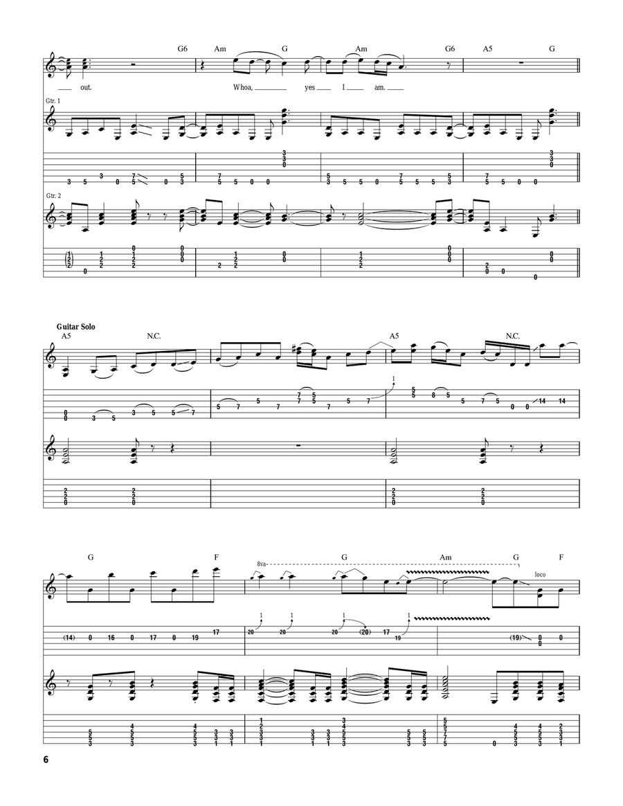 Ridin' The Storm Out Ridin' The Storm Out Acoustic Guitar scores gallery preview page 6