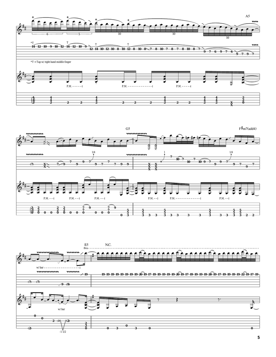 Seventeen Seventeen Electric Guitar scores gallery preview page 5