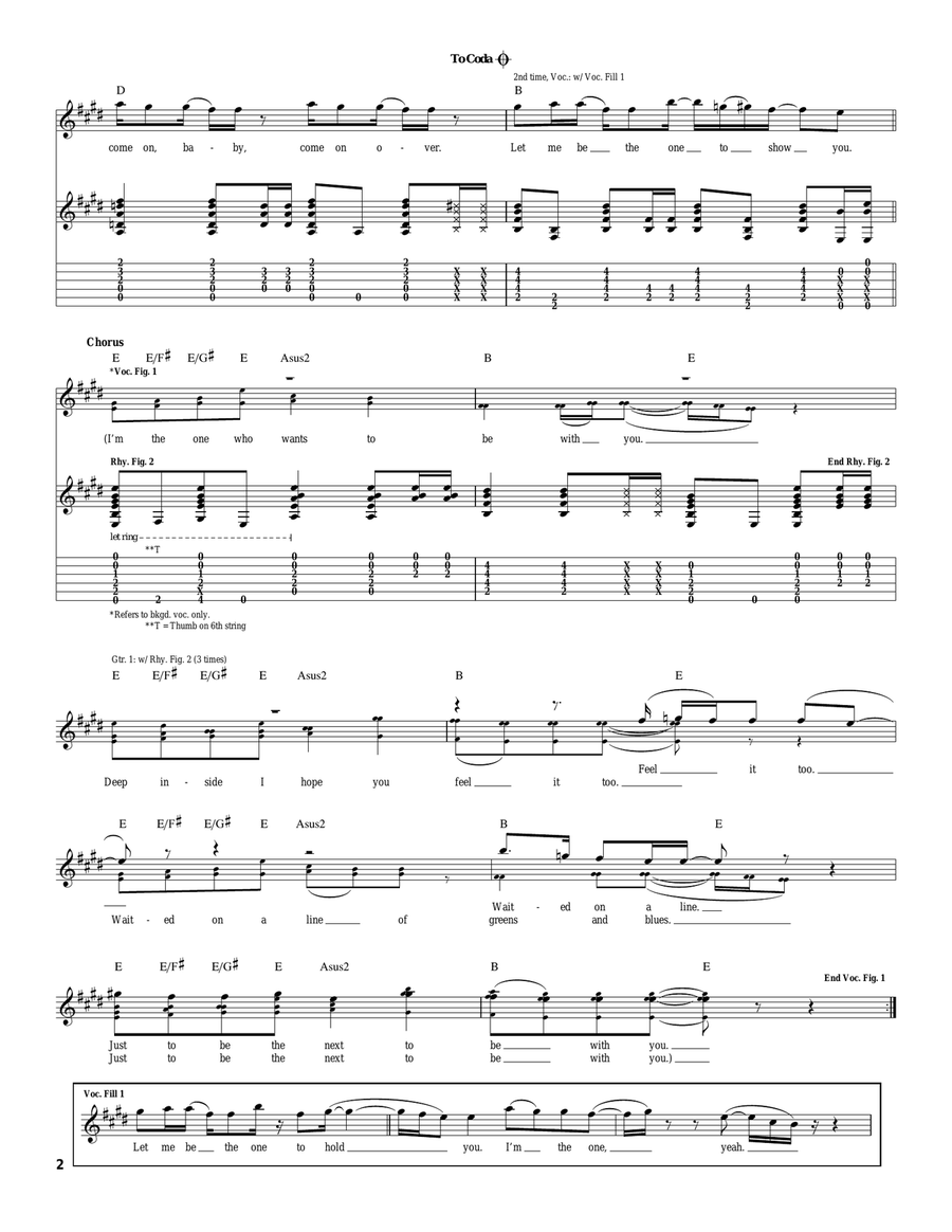 To Be With You To Be With You Electric Guitar scores gallery preview page 2