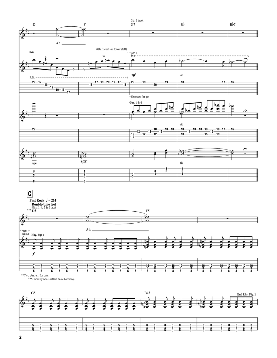 A New Beginning A New Beginning Guitar Tablature scores gallery preview page 2
