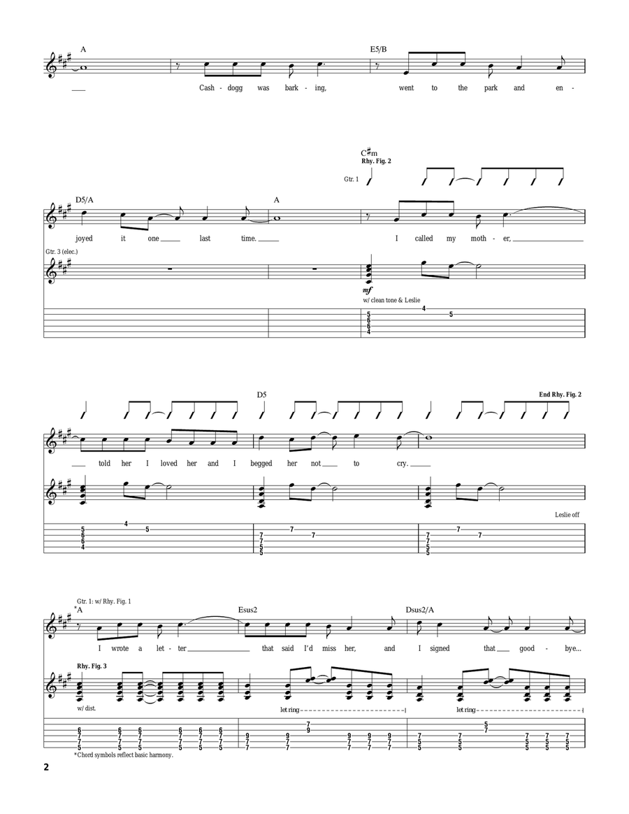 The Day That I Die The Day That I Die Guitar Tablature scores gallery preview page 2