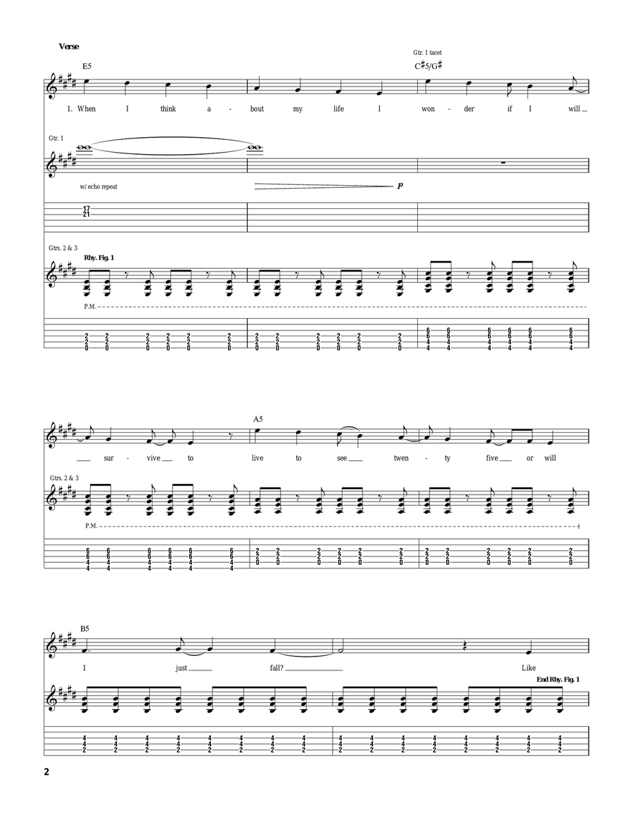 Movin' On Movin' On Guitar Tablature scores gallery preview page 2