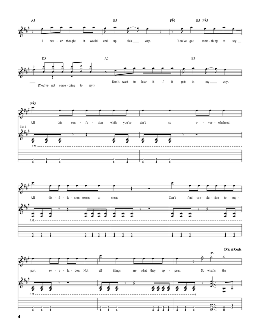 No Brains No Brains Guitar Tablature scores gallery preview page 4