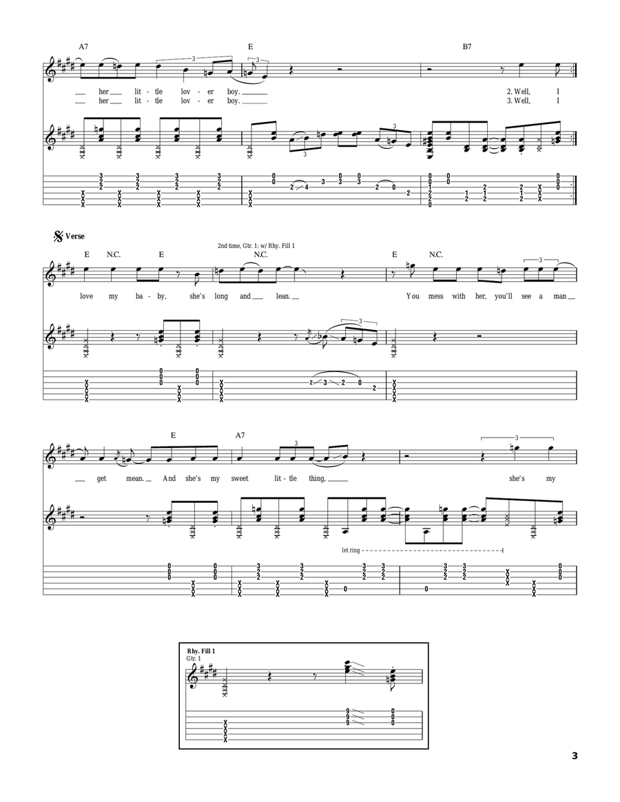 Pride And Joy (acoustic version) Acoustic Guitar scores gallery preview page 3