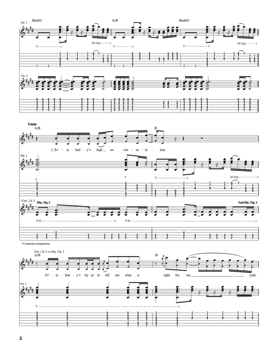 She's Gone She's Gone Acoustic Guitar scores gallery preview page 2