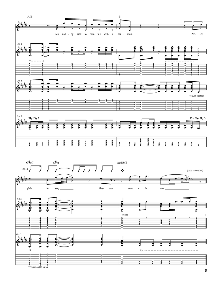 She's Gone She's Gone Acoustic Guitar scores gallery preview page 3