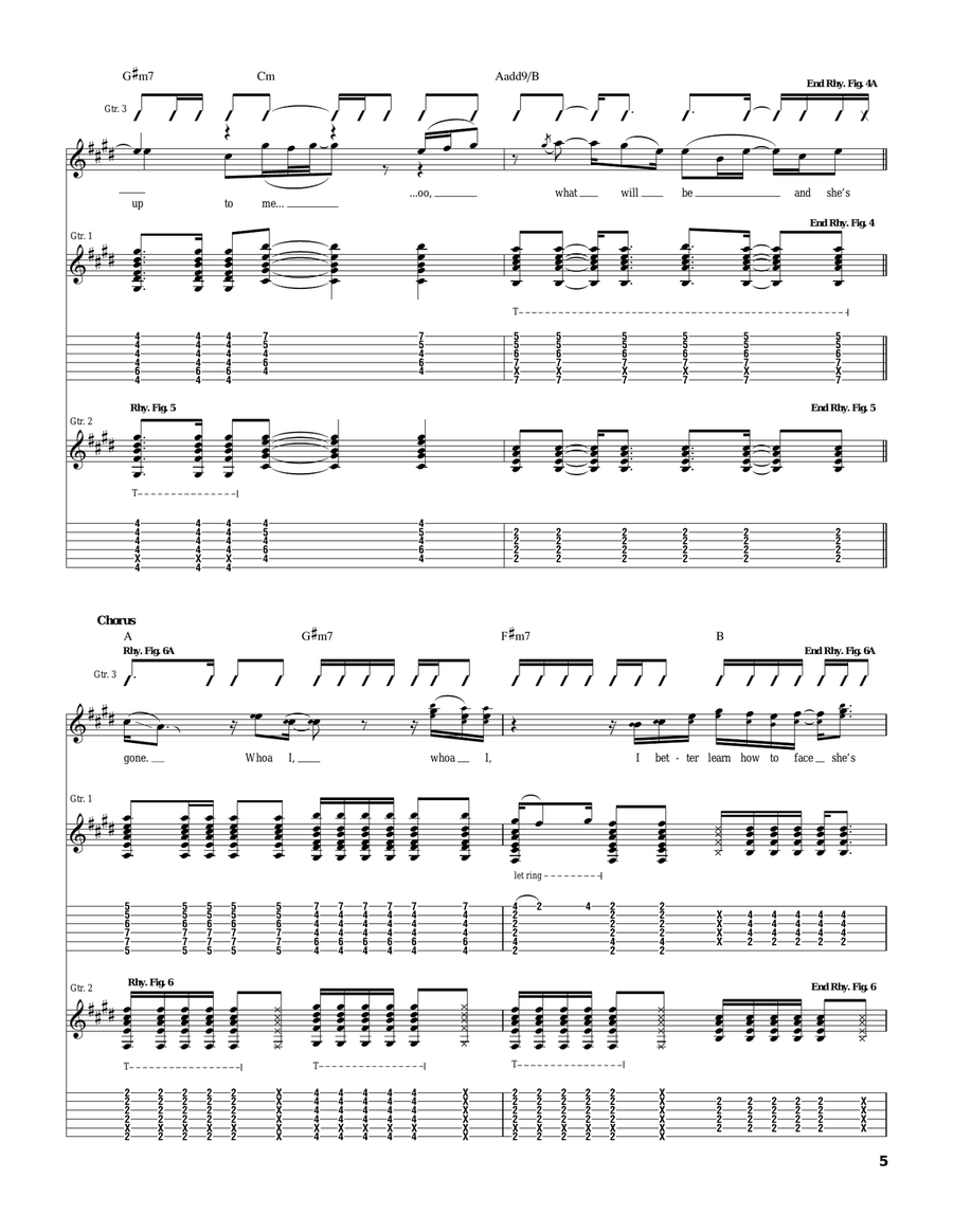 She's Gone She's Gone Acoustic Guitar scores gallery preview page 5