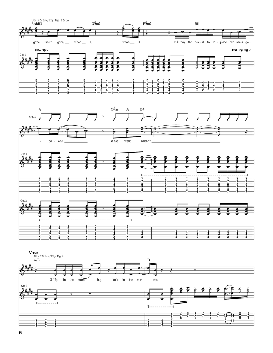 She's Gone She's Gone Acoustic Guitar scores gallery preview page 6