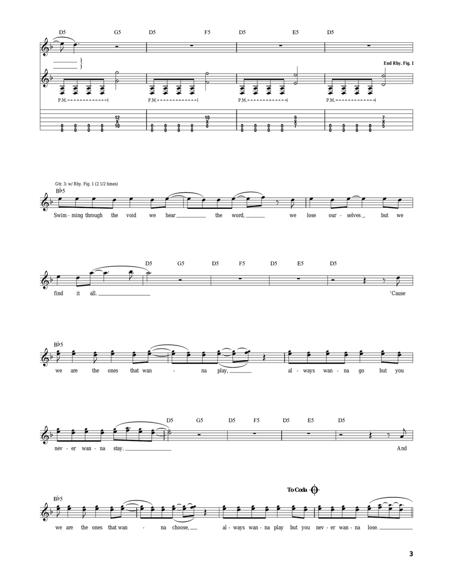 Aerials Aerials Acoustic Guitar scores gallery preview page 3
