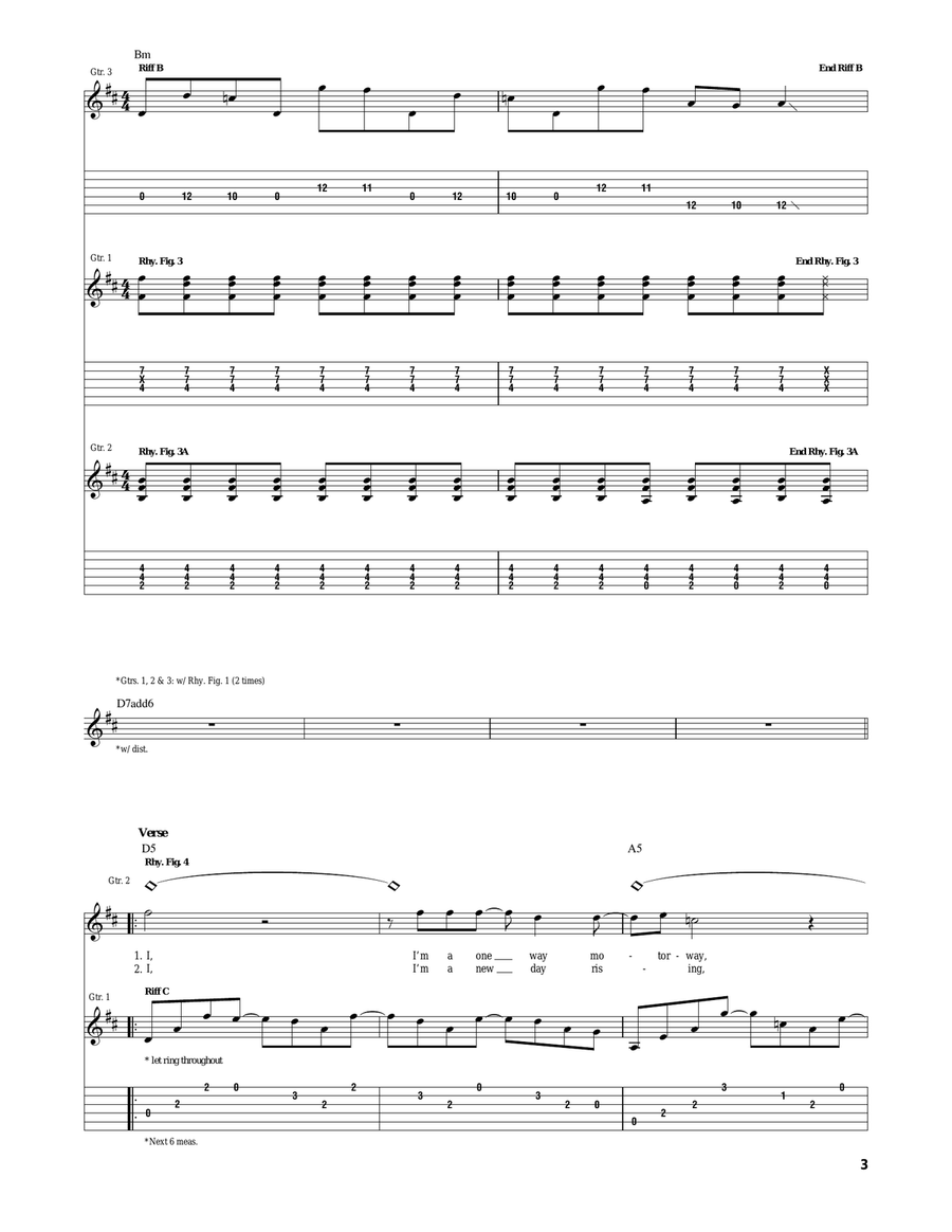 Times Like These Times Like These Acoustic Guitar scores gallery preview page 3