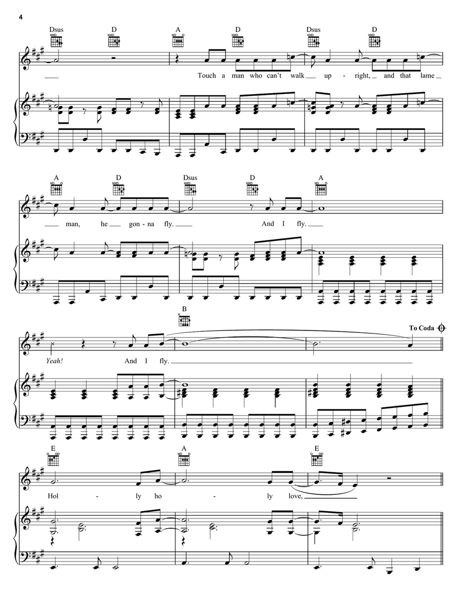 Holly Holy Holly Holy Acoustic Guitar scores gallery preview page 4