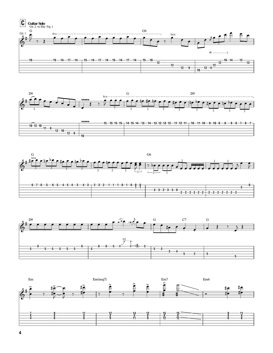 Dinah Dinah Electric Guitar scores gallery preview page 4