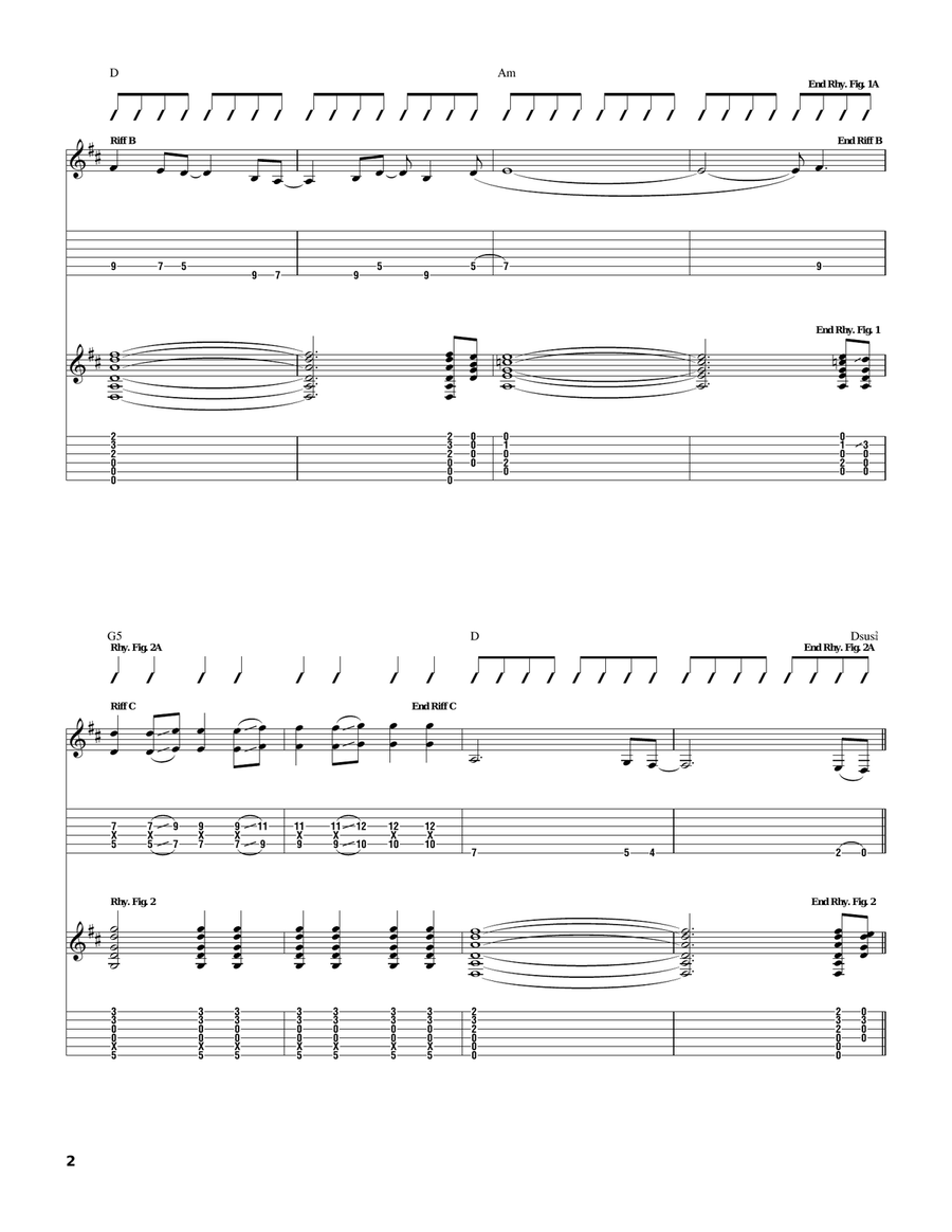 Overdrive Overdrive Guitar Tablature scores gallery preview page 2