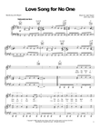 Love Song For No One