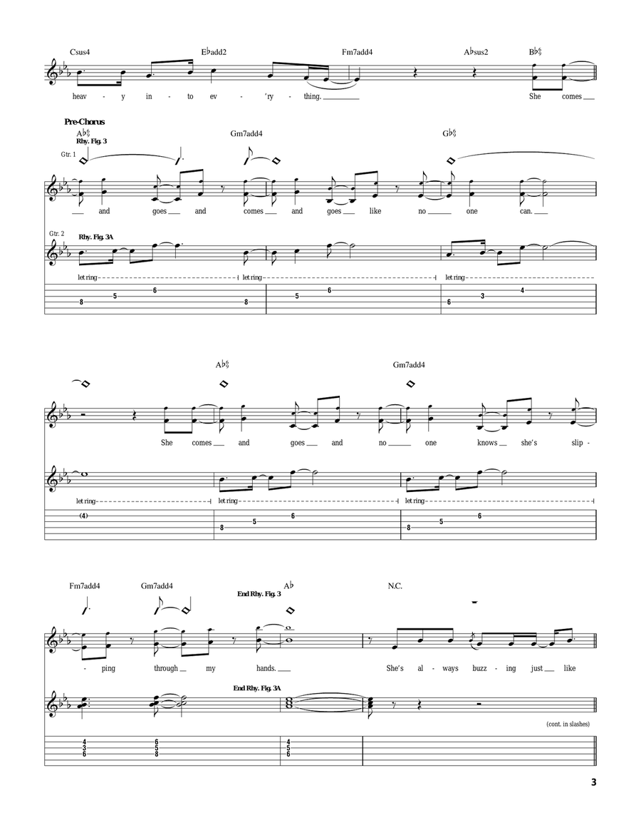Neon Neon Acoustic Guitar scores gallery preview page 3