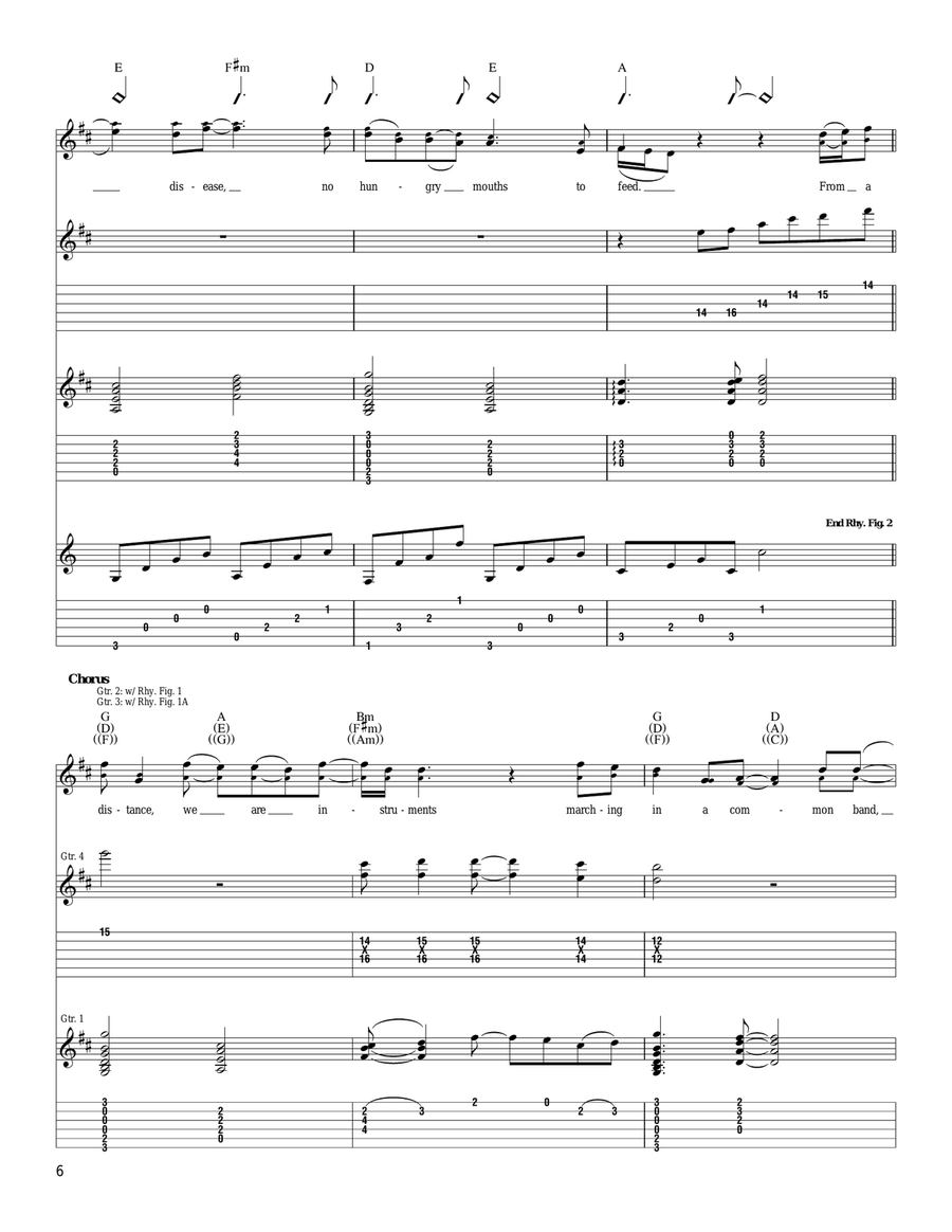 From A Distance From A Distance Acoustic Guitar scores gallery preview page 6