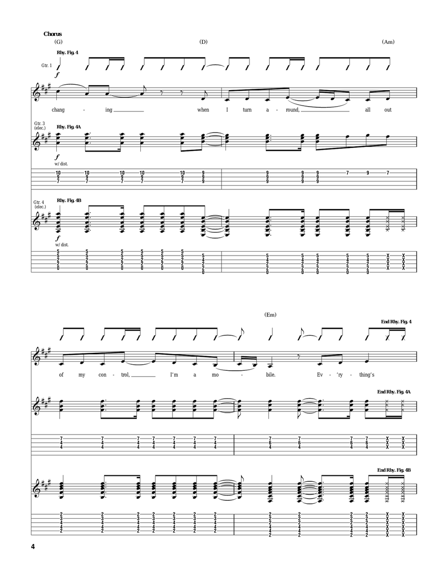 Mobile Mobile Acoustic Guitar scores gallery preview page 4