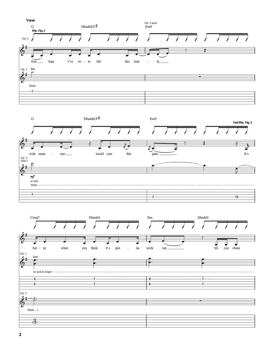 Too Much To Ask Too Much To Ask Acoustic Guitar scores gallery preview page 2