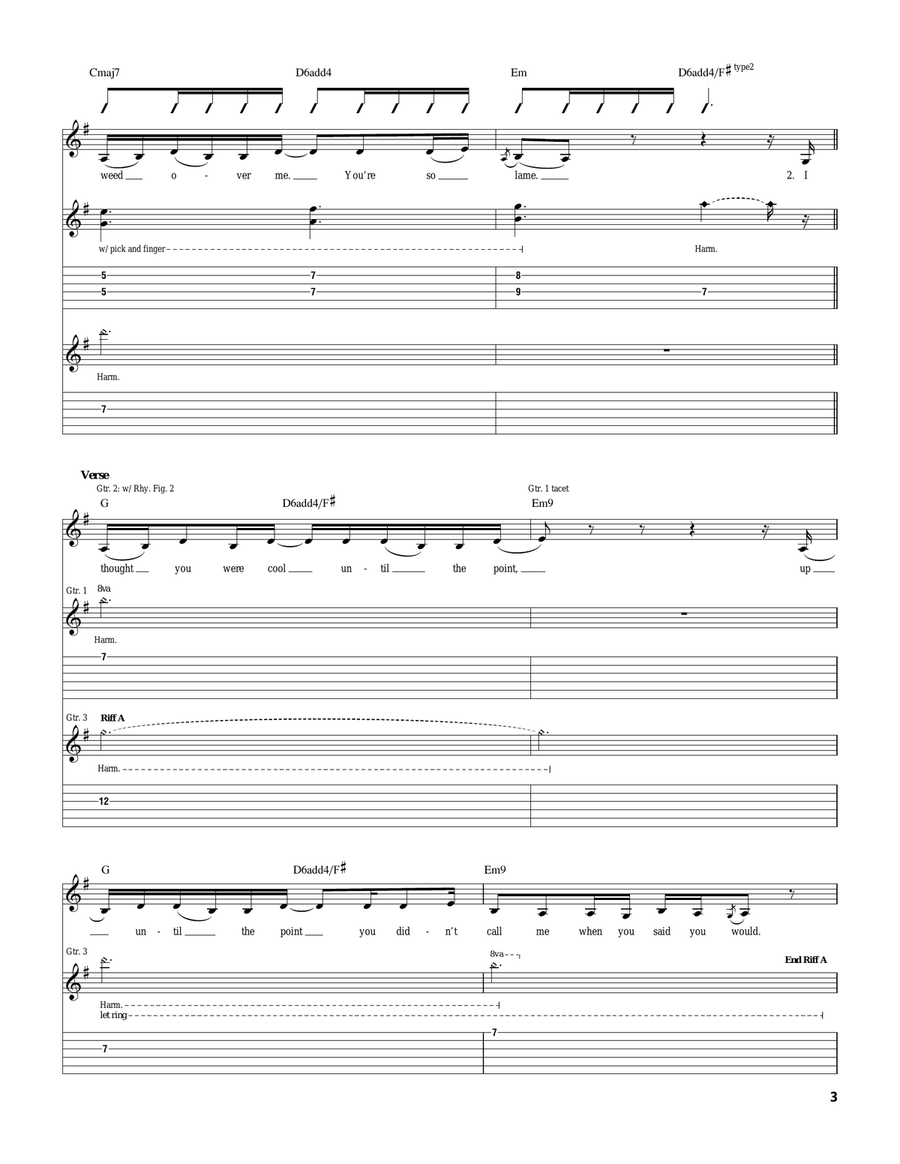 Too Much To Ask Too Much To Ask Acoustic Guitar scores gallery preview page 3