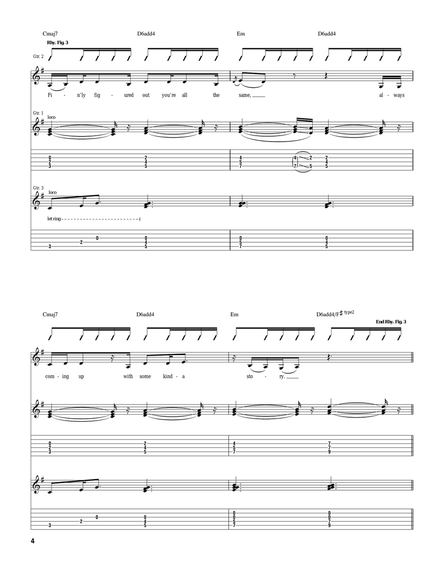 Too Much To Ask Too Much To Ask Acoustic Guitar scores gallery preview page 4