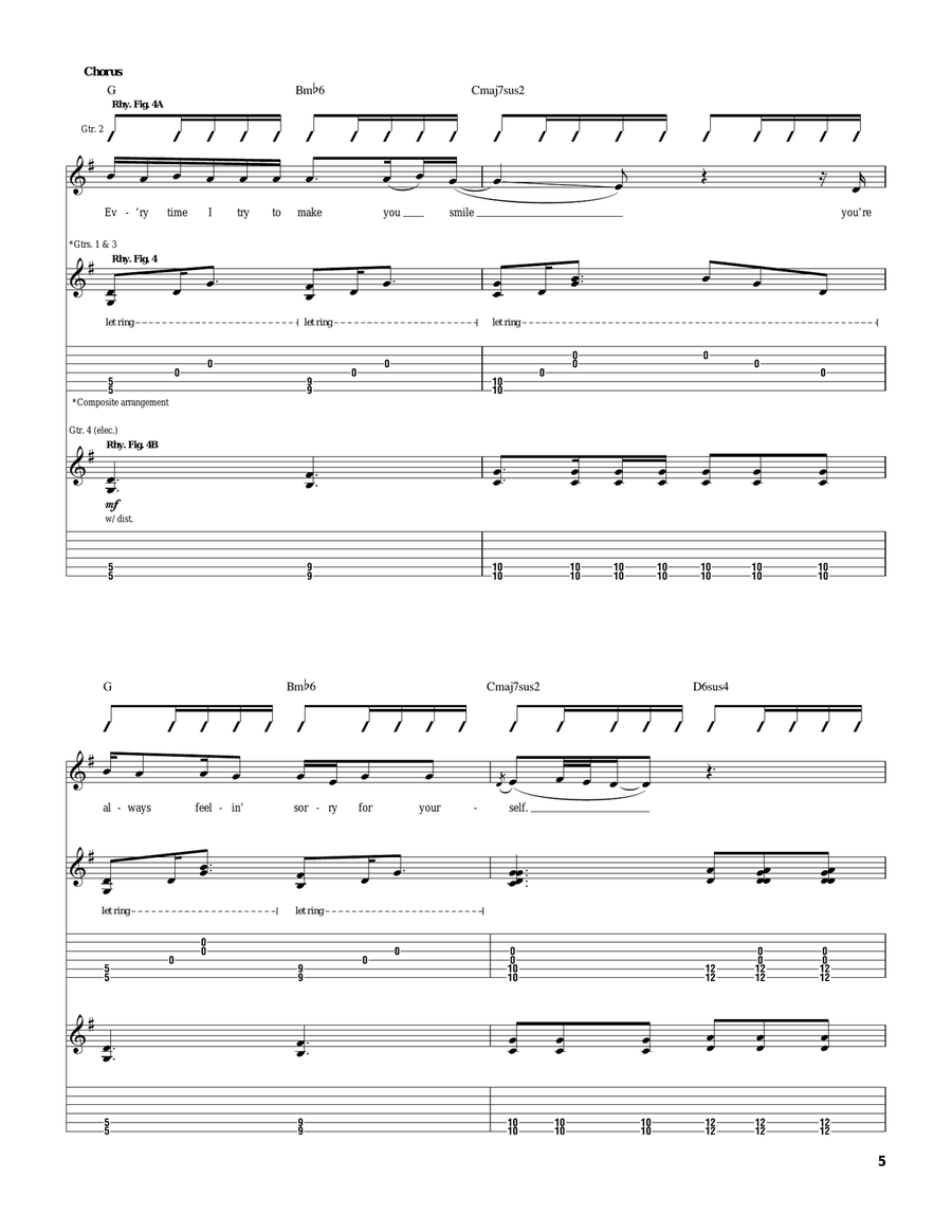Too Much To Ask Too Much To Ask Acoustic Guitar scores gallery preview page 5