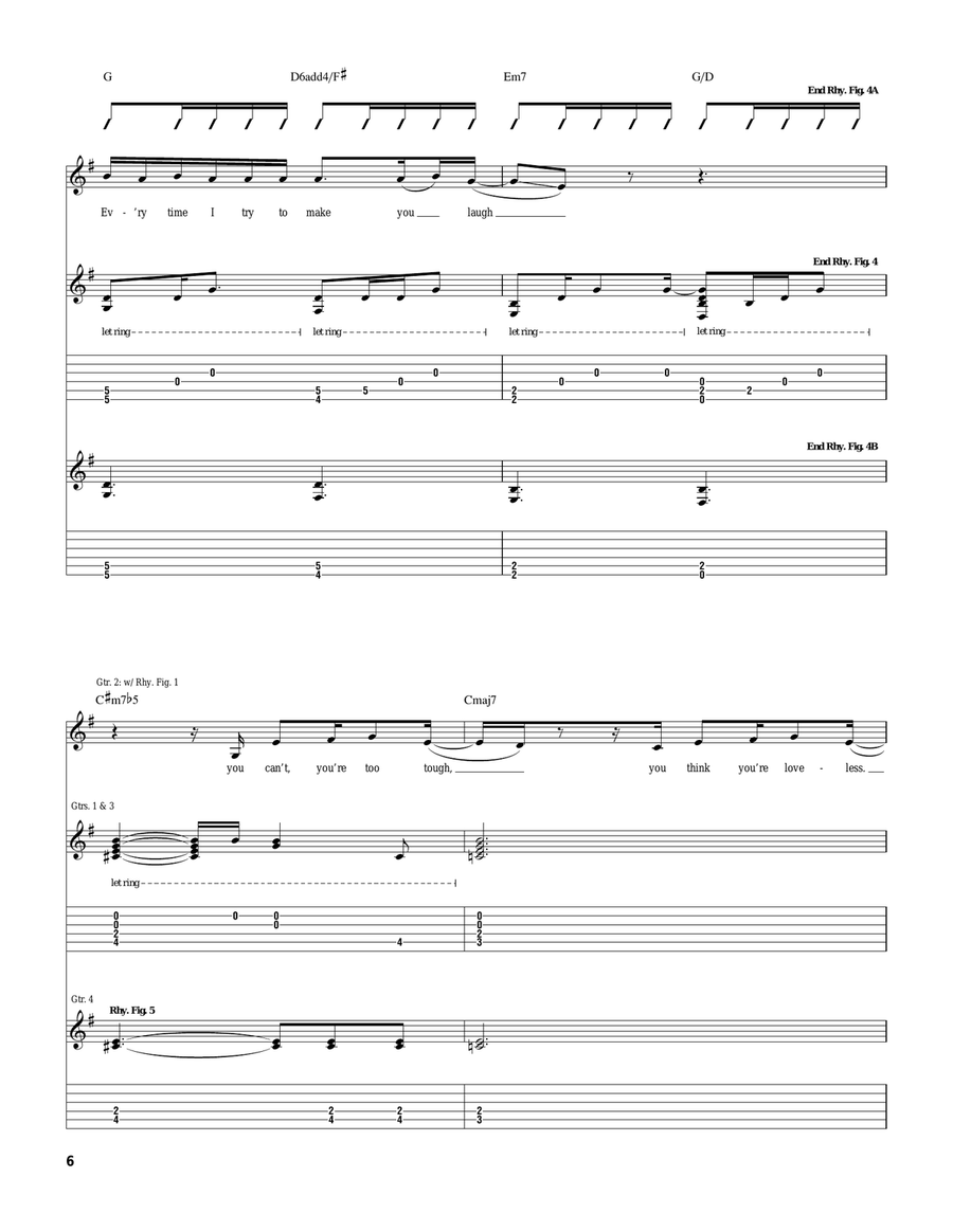Too Much To Ask Too Much To Ask Acoustic Guitar scores gallery preview page 6