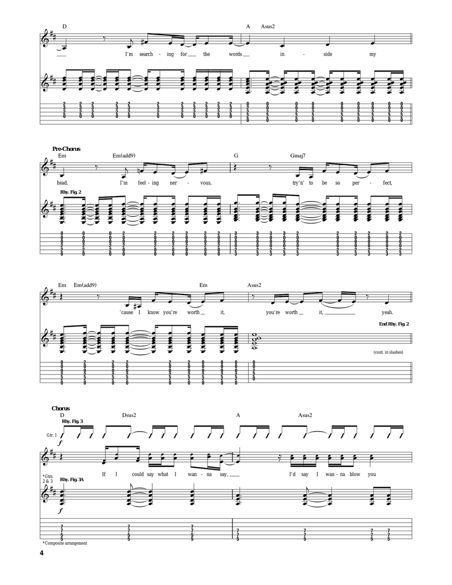 Things I'll Never Say Things I'll Never Say Acoustic Guitar scores gallery preview page 4