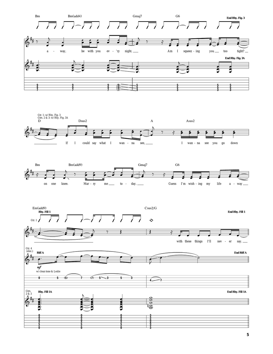 Things I'll Never Say Things I'll Never Say Acoustic Guitar scores gallery preview page 5
