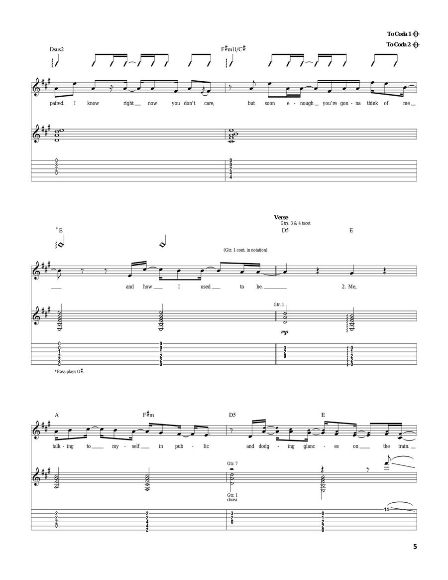 Unwell Unwell Acoustic Guitar scores gallery preview page 5