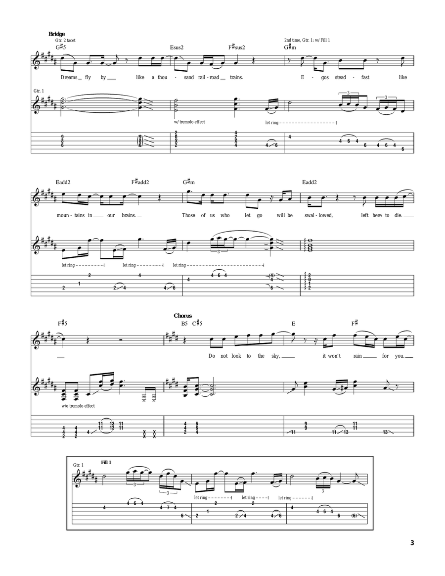 Blind Man In The Dark Blind Man In The Dark Guitar Tablature scores gallery preview page 3