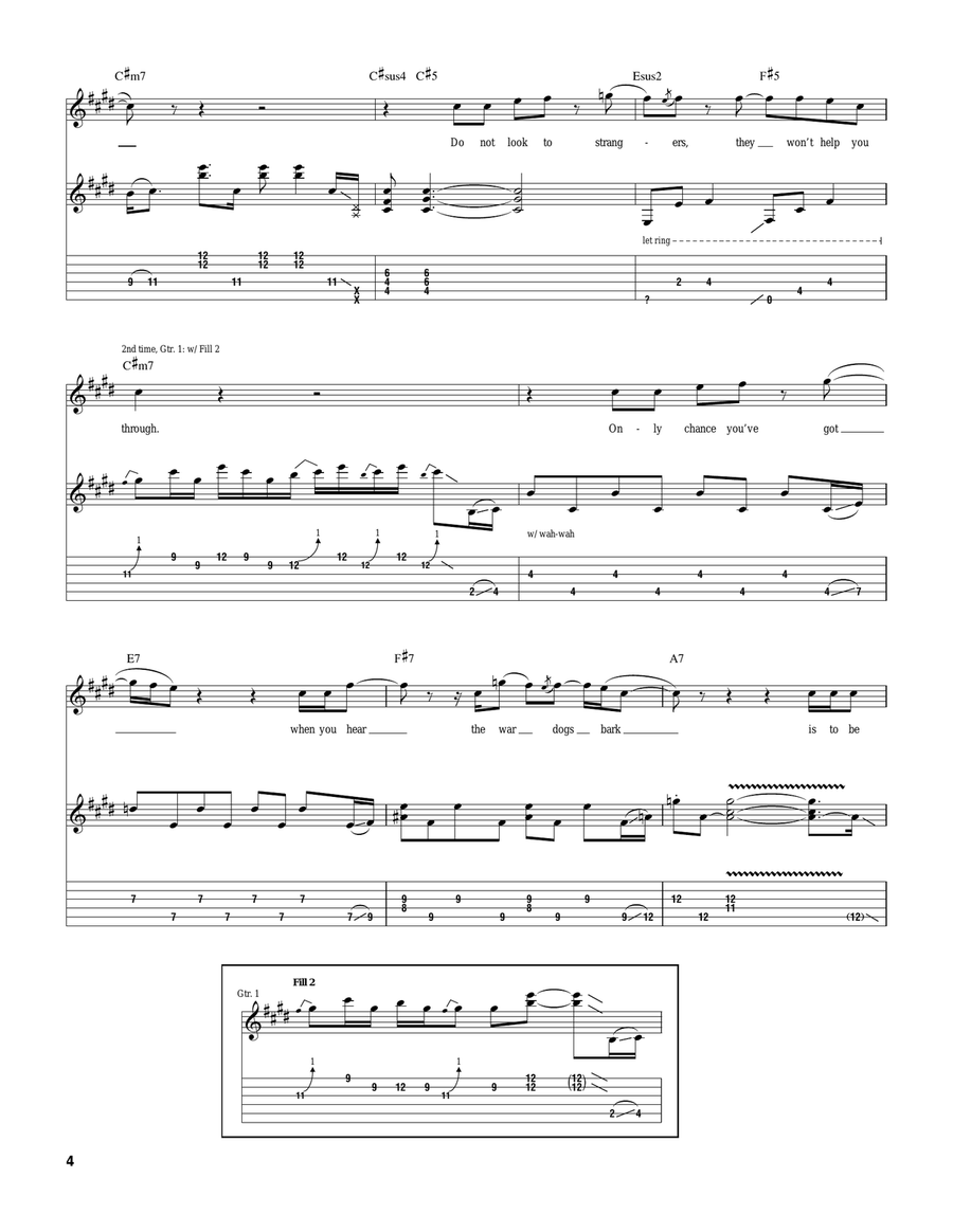 Blind Man In The Dark Blind Man In The Dark Guitar Tablature scores gallery preview page 4