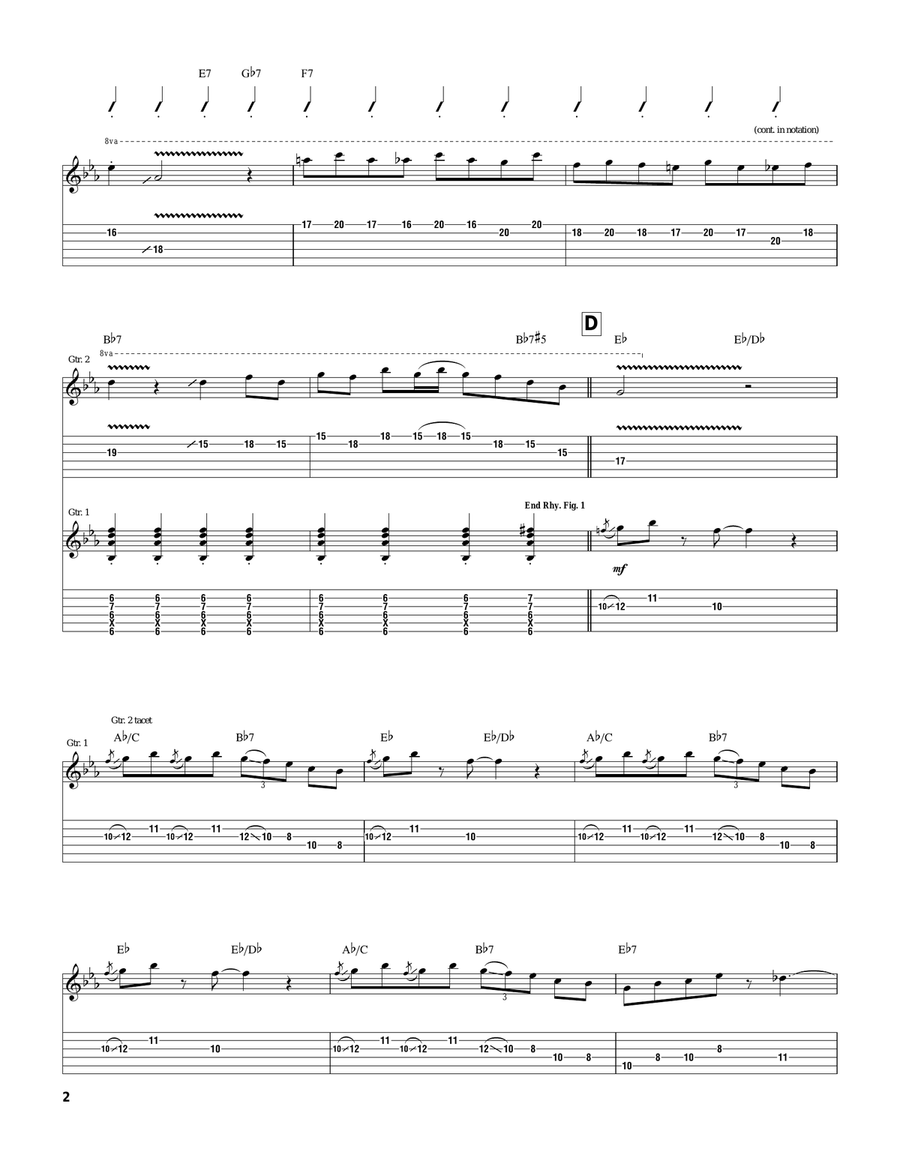 Flying Home Flying Home Electric Guitar scores gallery preview page 2