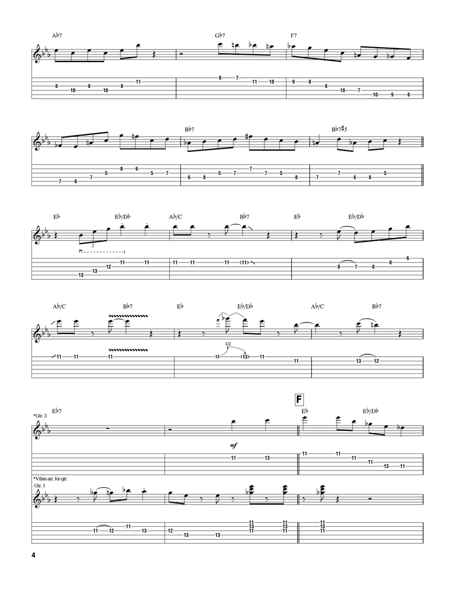 Flying Home Flying Home Electric Guitar scores gallery preview page 4