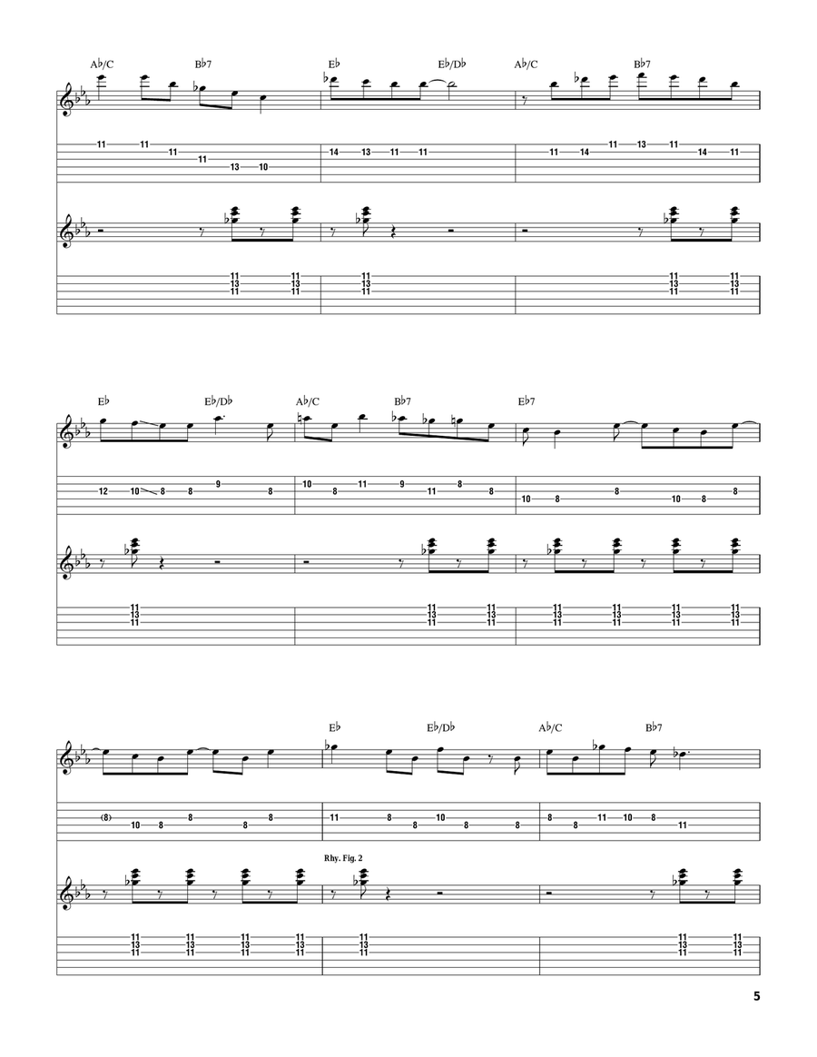 Flying Home Flying Home Electric Guitar scores gallery preview page 5