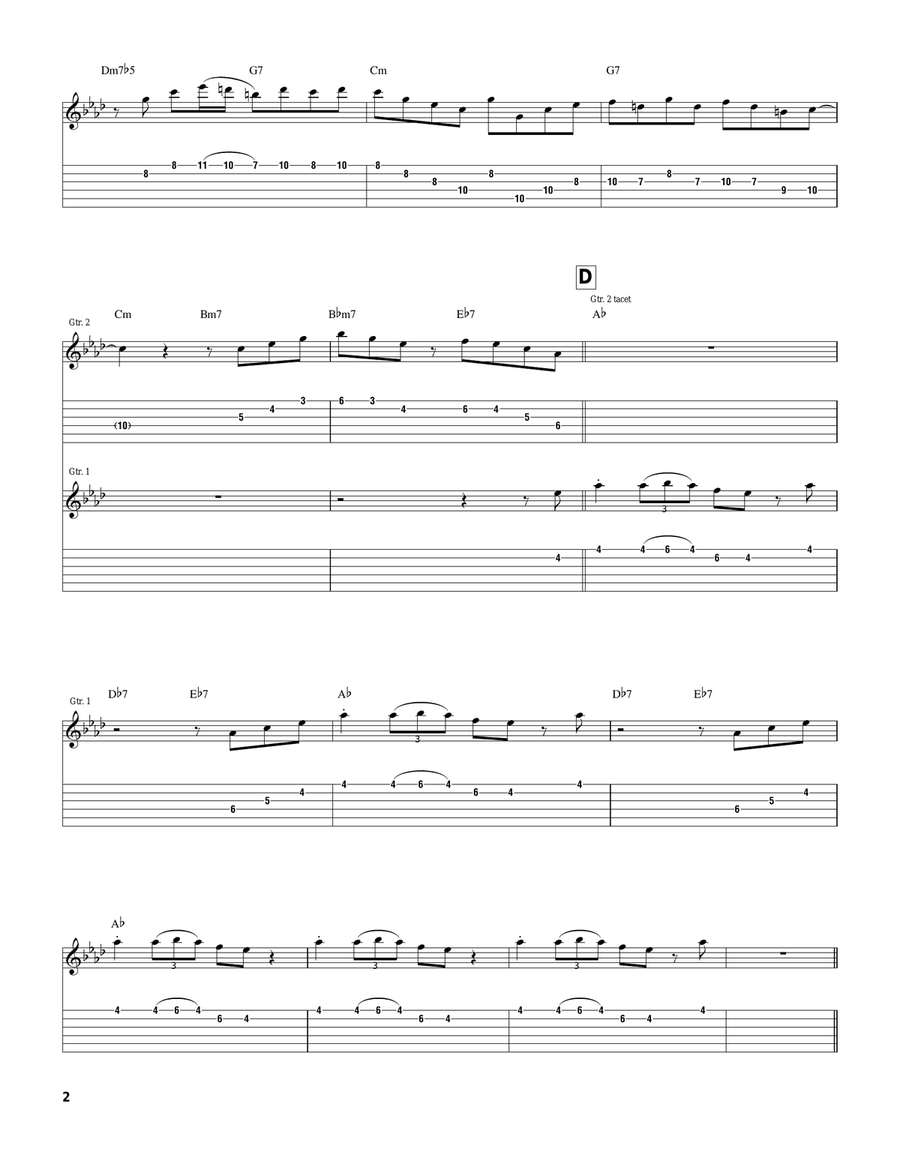 Shivers Shivers Electric Guitar scores gallery preview page 2