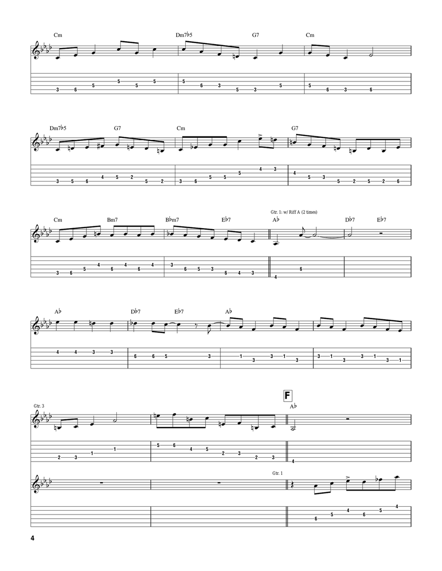 Shivers Shivers Electric Guitar scores gallery preview page 4