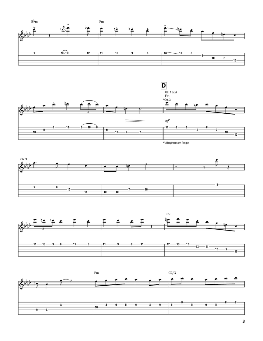 Six Appeal Six Appeal Electric Guitar scores gallery preview page 3