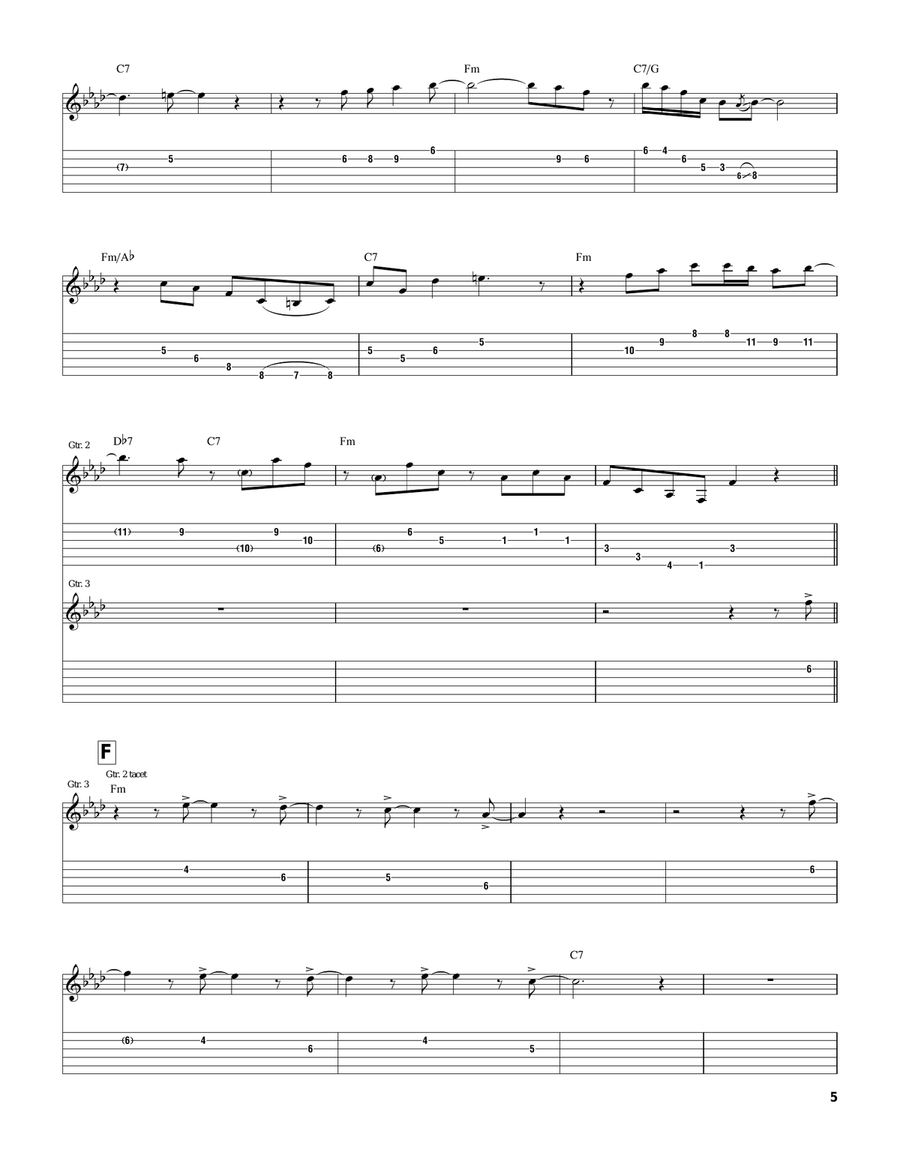 Six Appeal Six Appeal Electric Guitar scores gallery preview page 5