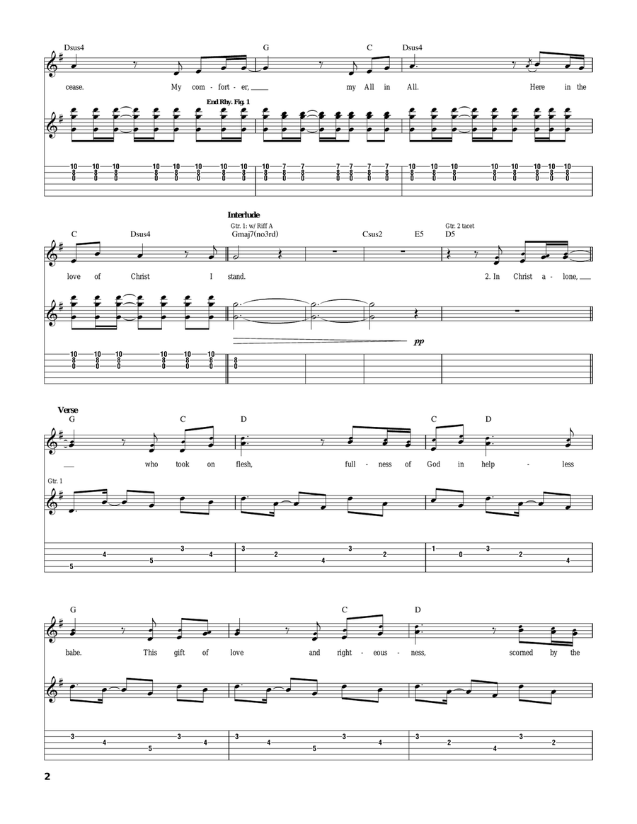 In Christ Alone In Christ Alone Acoustic Guitar scores gallery preview page 2